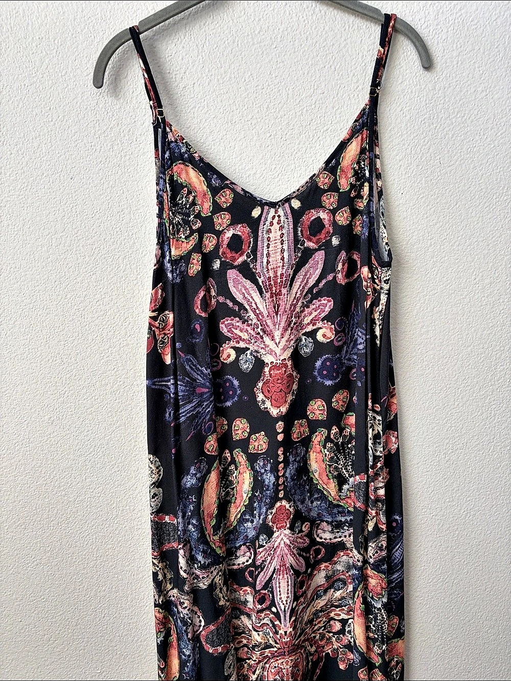 Natural Life Floral Maxi Dress in Black & Pink Size XL - Picture 2 of 6